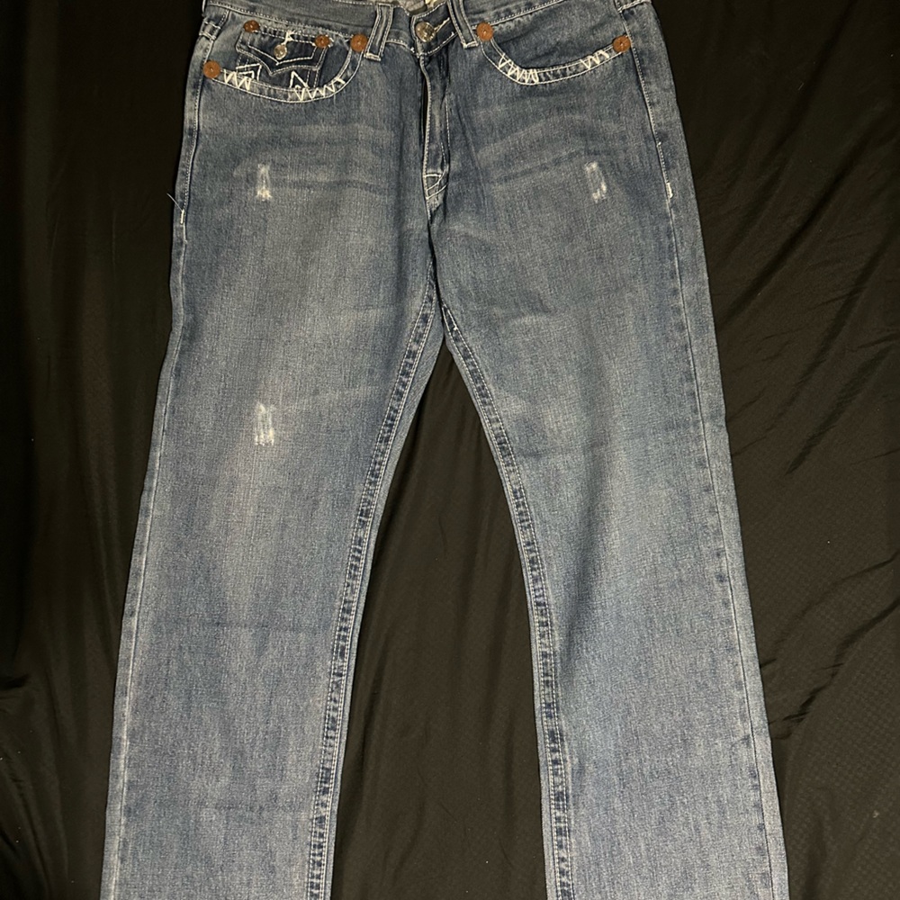 Vintage pair of True Religion jeans light blue & they are in mint condition